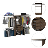 Closet Plego Coñac 300x187.7cm con 3 Cajones con 4 Entrepaños - Closets | Bylmo