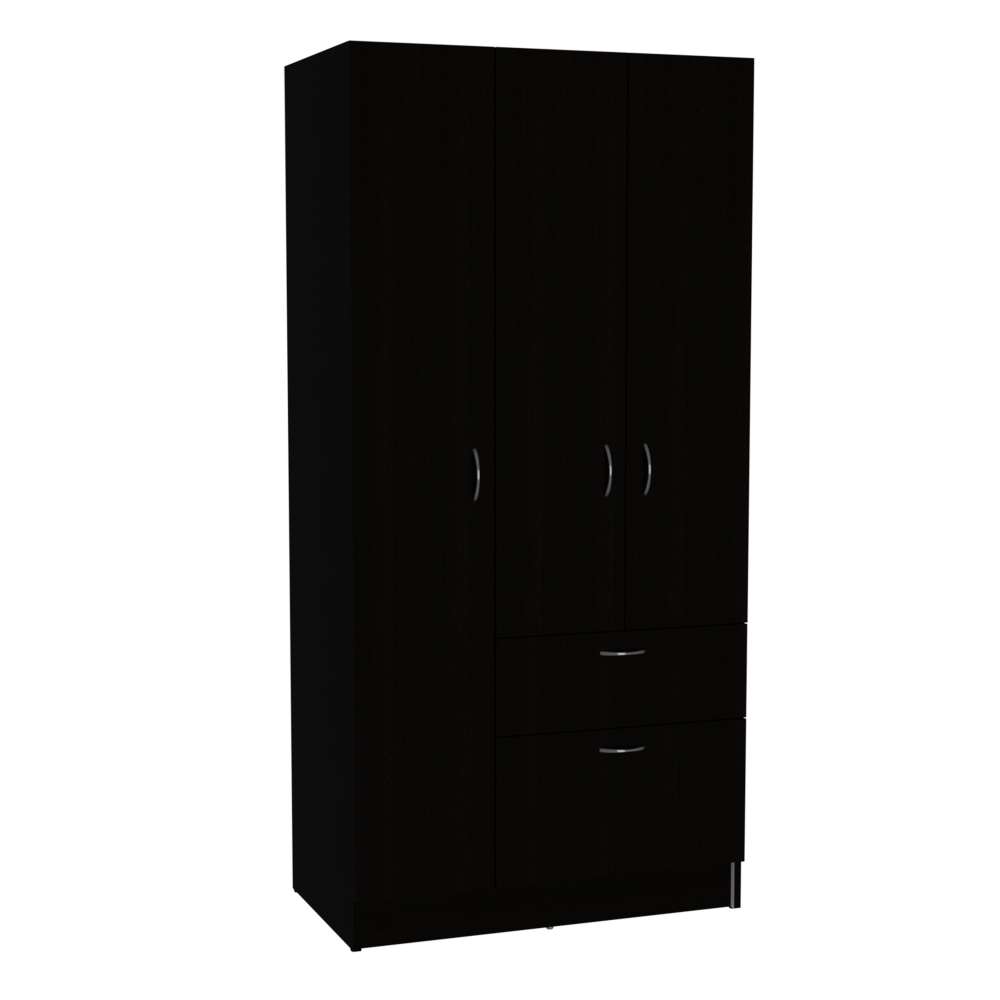 Closet Primavera Wengue 81.9x170.8cm con 2 Cajones con 3 Entrepaños - Closets | Bylmo