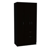 Closet Primavera Wengue 81.9x170.8cm con 2 Cajones con 3 Entrepaños - Closets | Bylmo