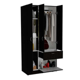 Closet Primavera Wengue 81.9x170.8cm con 2 Cajones con 3 Entrepaños - Closets | Bylmo