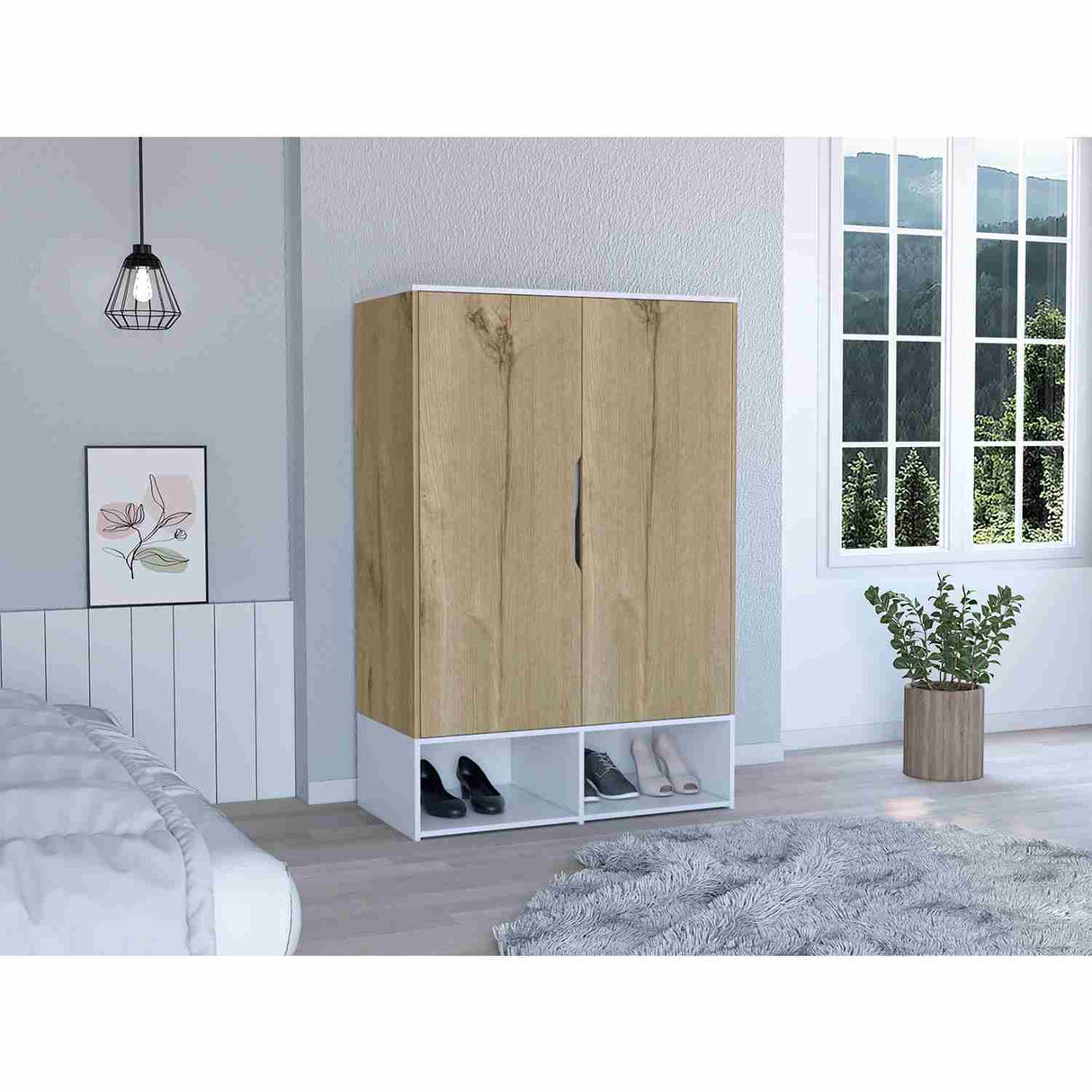 Closet Rosie Duna 100x150cm sin Cajones con 4 Entrepaños - Closets | Bylmo