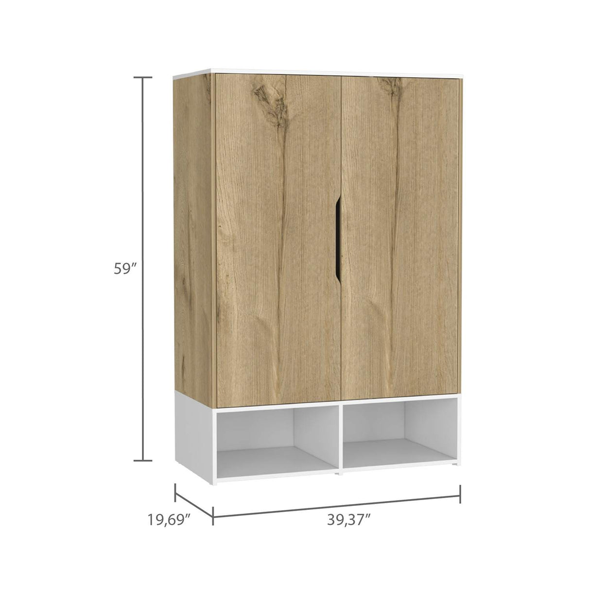 Closet Rosie Duna 100x150cm sin Cajones con 4 Entrepaños - Closets | Bylmo