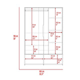 Closet Rosie Duna 100x150cm sin Cajones con 4 Entrepaños - Closets | Bylmo