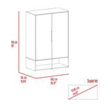 Closet Rosie Duna 100x150cm sin Cajones con 4 Entrepaños - Closets | Bylmo