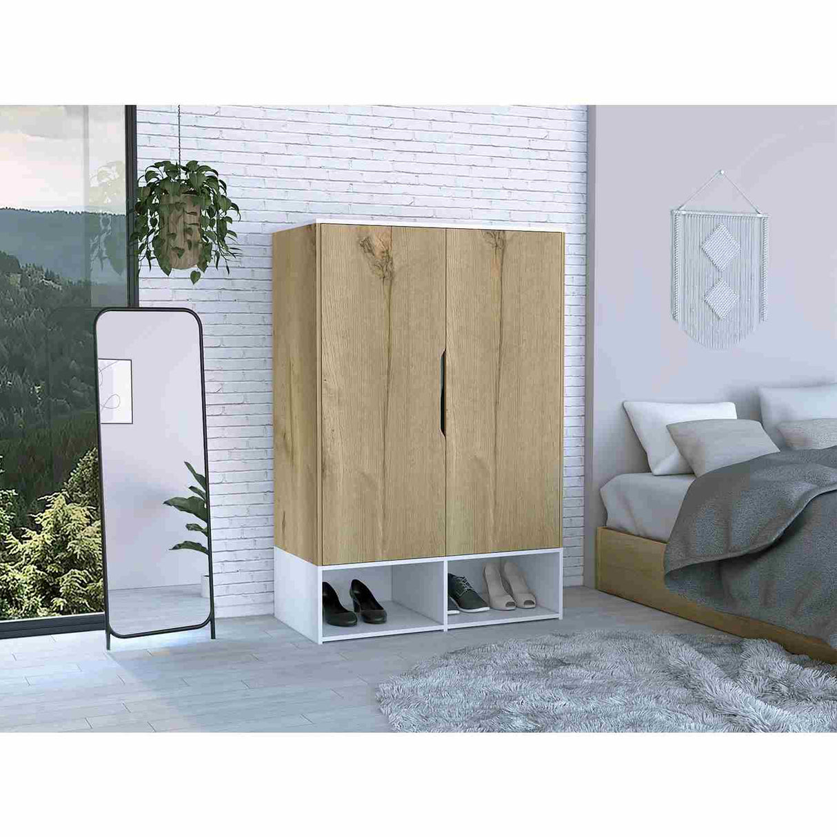 Closet Rosie Duna 100x150cm sin Cajones con 4 Entrepaños - Closets | Bylmo