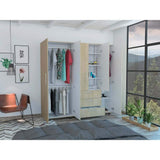 Closet Serrat Rovere 200 cm con Cinco Puertas y Tres Cajones - Closets | Bylmo