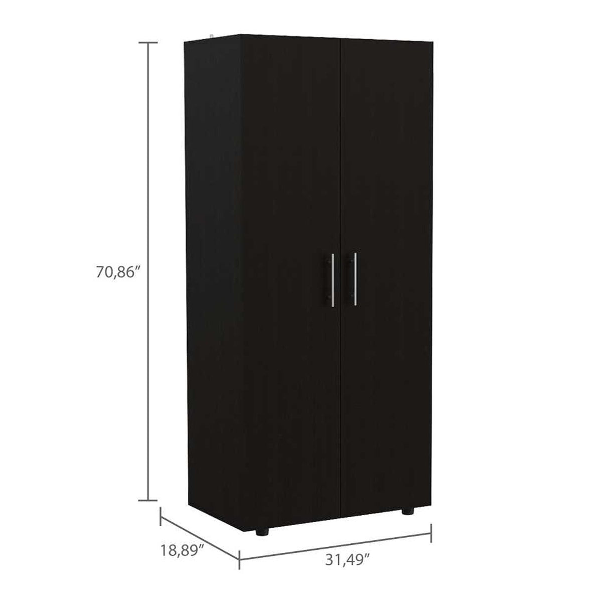 Closet Tera Wengue 80 cm con Dos Puertas - closets | Bylmo