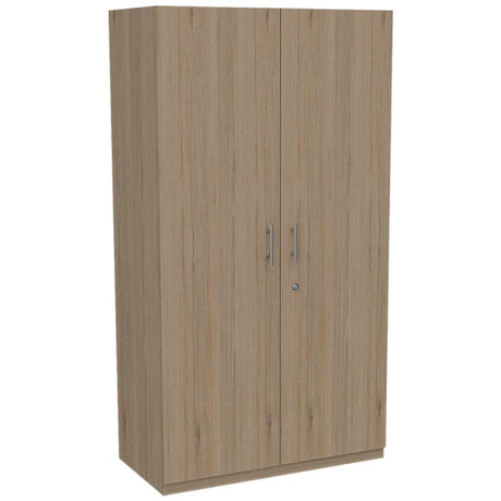 Closet Rovere y Blanco 100x185cm sin Cajones con 4 Entrepaños - Closets | Bylmo