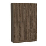Closet Vaupés Coñac 108 cm con Cinco Puertas y Un Cajón - Closets | Bylmo