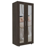 Closet Imperial Coñac 80 cm con Espejos y Dos Puertas - Closets | Bylmo