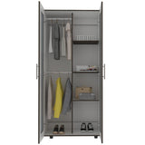 Closet Imperial Coñac 80 cm con Espejos y Dos Puertas - Closets | Bylmo