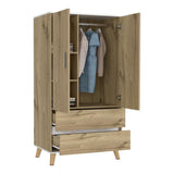 Closet Z Duna 80 cm con Dos Puertas y Dos Cajones - Closets | Bylmo