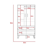 Closet Z Duna 80 cm con Dos Puertas y Dos Cajones - Closets | Bylmo