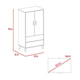 Closet Z Duna 80 cm con Dos Puertas y Dos Cajones - Closets | Bylmo