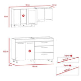 Cocina Karavan Siena y Blanco 150 cm - Cocinas | Bylmo