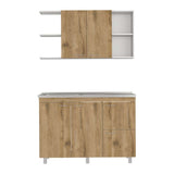 Cocina Elica Macadamia 120 cm Derecha con Mesón - Cocinas | Bylmo
