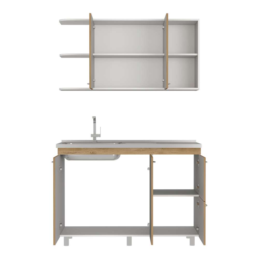Cocina Elica Macadamia 120 cm Derecha con Mesón - Cocinas | Bylmo