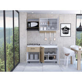 Cocina Alani Rovere 150 cm Derecha con Mesón - Cocinas | Bylmo