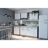 Cocina Belmira Blanco y Rovere 150 cm - Cocinas | Bylmo