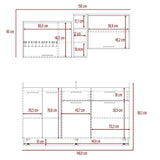 Cocina Belmira Blanco y Rovere 150 cm - Cocinas | Bylmo