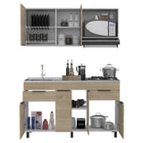 Cocina Laport Rovere 150 cm Izquierda con Mesón - Cocinas | Bylmo