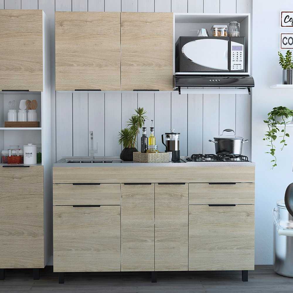 Cocina Laport Rovere 150 cm Izquierda con Mesón - Cocinas | Bylmo