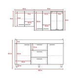 Cocina Lumina Amareto 150 cm - Cocinas | Bylmo