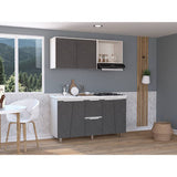 Cocina Nara Niebla y Onix 150 cm Izquierda Sin Mesón - Cocinas | Bylmo