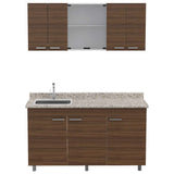 Cocina Sicilia Amareto 150 cm Izquierda con Mesón - Cocinas | Bylmo