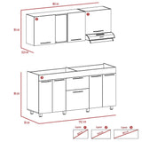 Cocina Galet Duna 180 cm Izquierda con Mesón - Cocinas | Bylmo
