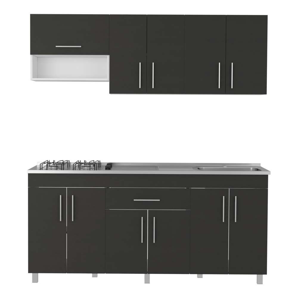 Cocina Mariana Wengue 180 cm Derecha con Mesón