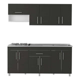 Cocina Mariana Wengue 180 cm Derecha con Mesón
