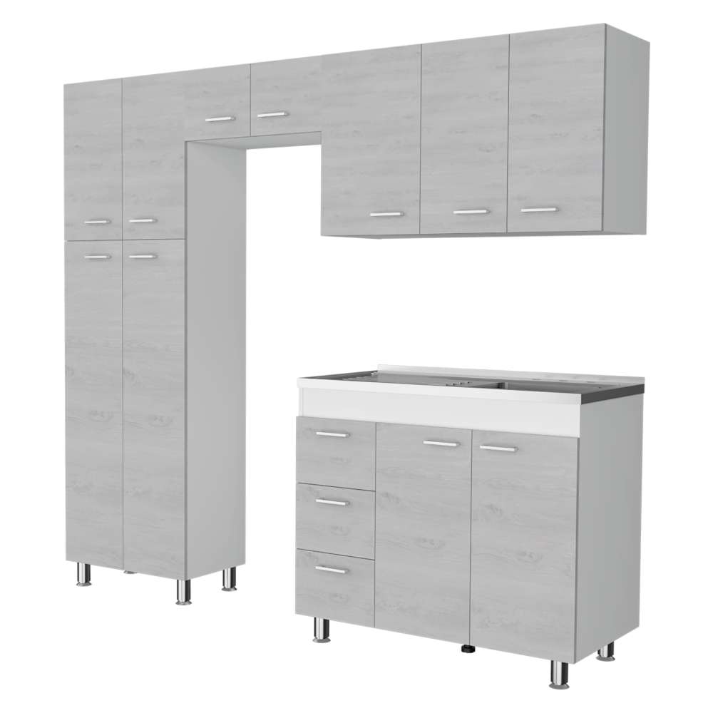Cocina Ferreti Artiko 220 cm Derecha con Mesón - Cocinas | Bylmo