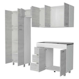 Cocina Ferreti Artiko 220 cm Derecha con Mesón - Cocinas | Bylmo