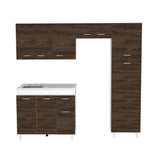 Cocina Volare Coñac 250 cm Izquierda - Cocinas | Bylmo