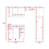 Cocina Volare Coñac 250 cm Izquierda - Cocinas | Bylmo