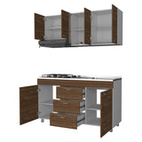 Cocina Lumina Gales 150 cm Derecha con Mesón y Campana - Cocinas | Bylmo
