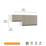 Cocina Integral Santiago Grafito y Pecan 150 cm Izquierda con Mesón - Cocinas | Bylmo