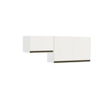 Cocina Integral Santiago Macadamia y Blanco 150 cm - Cocinas | Bylmo