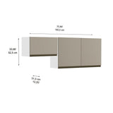 Cocina Integral Santiago Macadamia y Pecan 180 cm - Cocinas | Bylmo