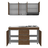 Cocina Lumina Gales 150 cm Izquierda con Mesón y Campana - Cocinas | Bylmo