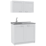 Cocina Zurich Blanco 100 cm con Mesón - Cocinas | Bylmo