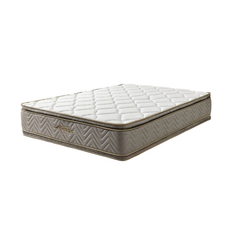 Colchón Galaxy Beige y Plata Doble 140 cm con Dos Almohadas y Protector - Combos Habitacion | Bylmo
