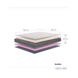 Colchón Mónaco Sencilla 100 cm Medio - Colchones | Bylmo