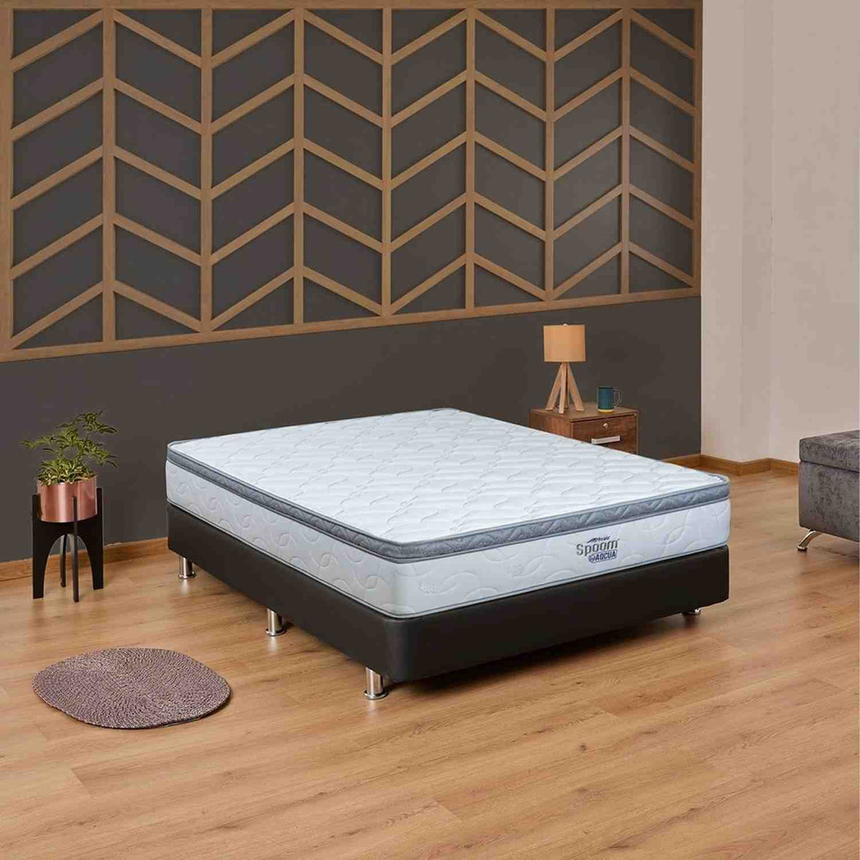 Colchón Spoom E Acqua Blanco Semidoble 120 X 190 Cm Firme Ortopedico - Colchones | Bylmo
