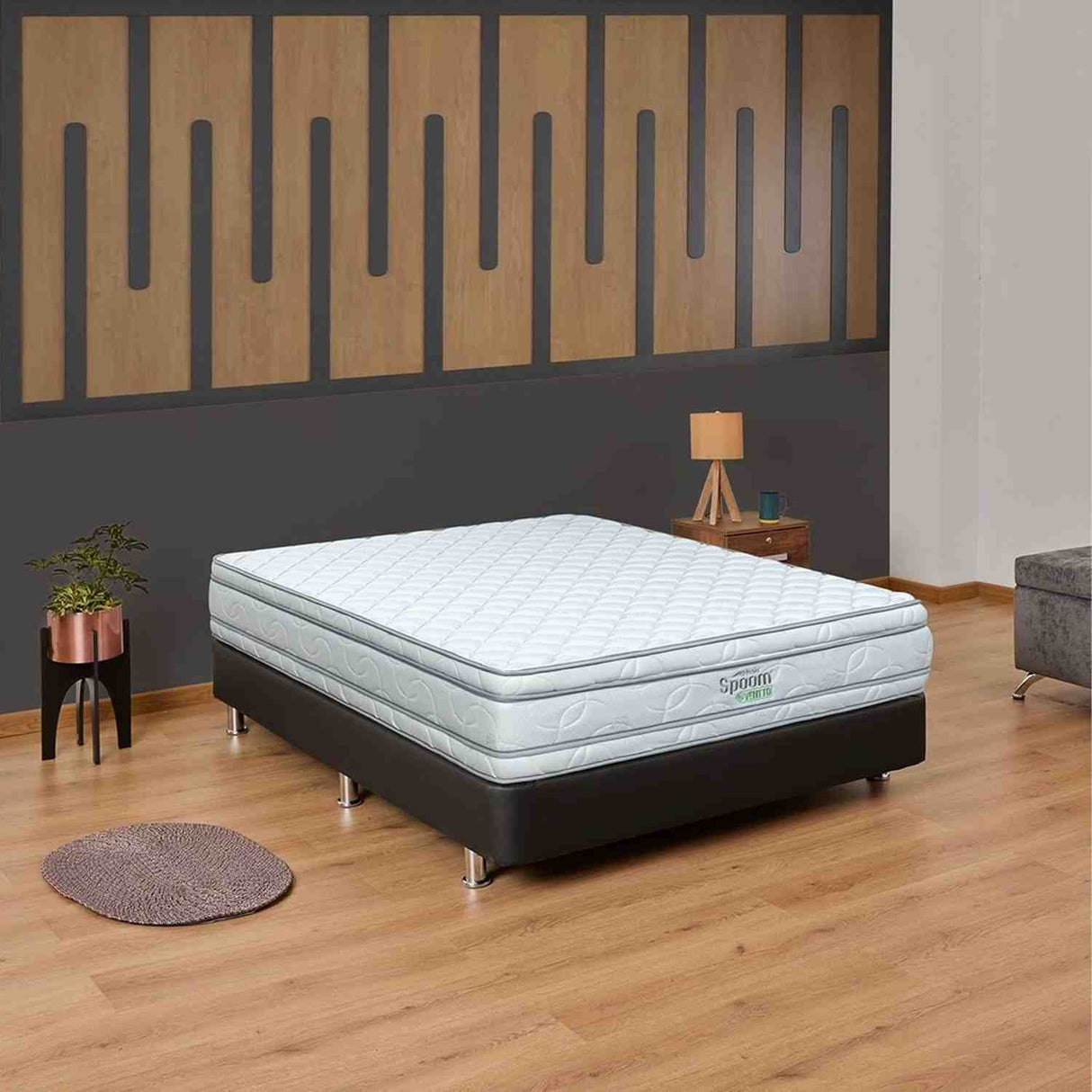Colchón Spoom E Ventto Blanco Sencillo 100 X 190 Cm Firme Ortopedico - Colchones | Bylmo