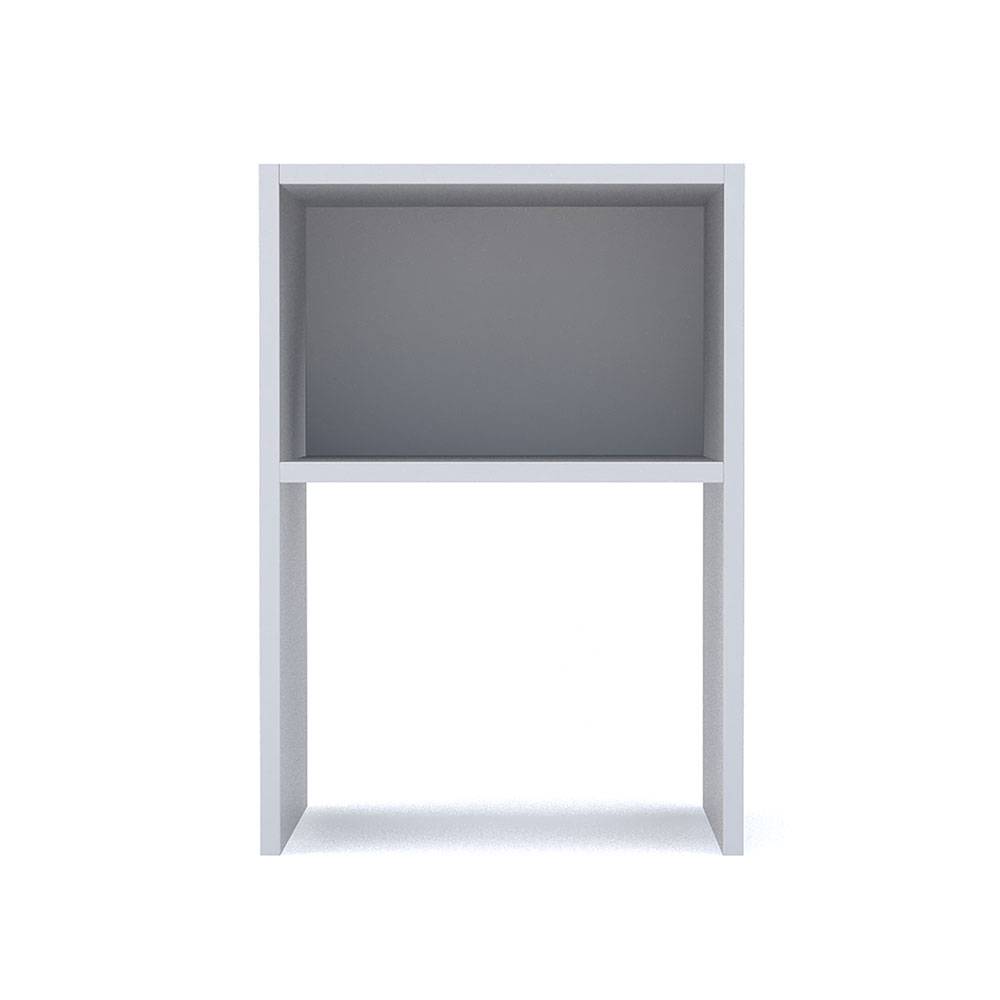 Combo 2 Mesas de Noche Fontana Blanco 36 cm con Entrepaño - Mesas de Noche | Bylmo