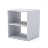 Combo 2 Mesas de Noche Radom Blanco 37 cm con Entrepaño - Mesas de Noche | Bylmo