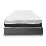 Combo Base Cama y Colchón DreamOn Volans Gris Semidoble 120 cm Rectangular con Una Almohada - Combos Habitacion | Bylmo
