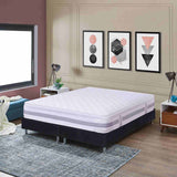 Combo Base Cama y Colchón Sevilla Blanco King 200 cm Firmeza Medio - Combos Habitacion | Bylmo